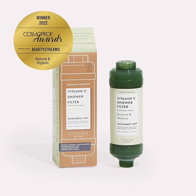 VOESH Vitamin C Shower Filter, Rainforest Mist, Shower Aromatherapy, Water - Image 5