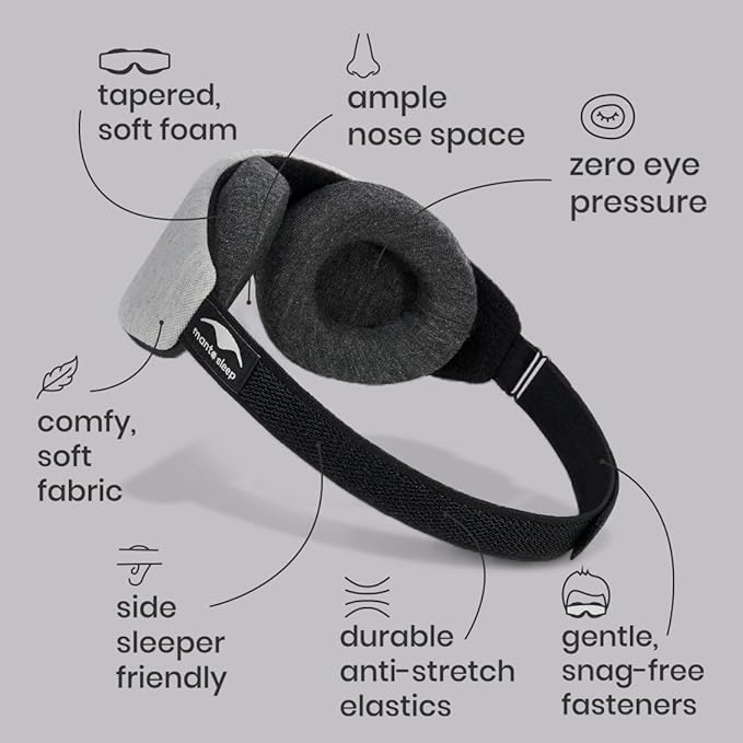 Manta Slim Sleep Mask – Ultra-Light Blackout Eye Mask - Image 7