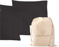 1000 TC Black King Pillowcases Set of 4 100% Egyptian Cotton Pillow Cases by GoodSleepBedding