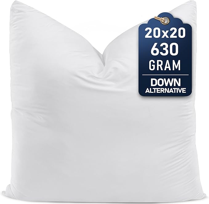 Utopia Bedding Throw Pillows – 20 x 20 Inches Down Alternative Pillows by UTOPIABEDDING