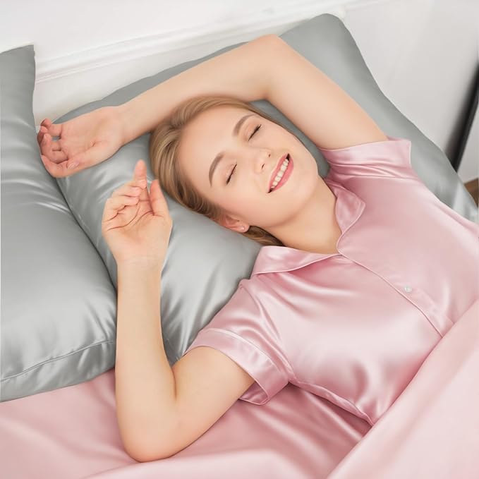 INSSL Silk Pillowcase for Women, Mulberry Silk Pillowcase for Hair and Skin and - Image 3