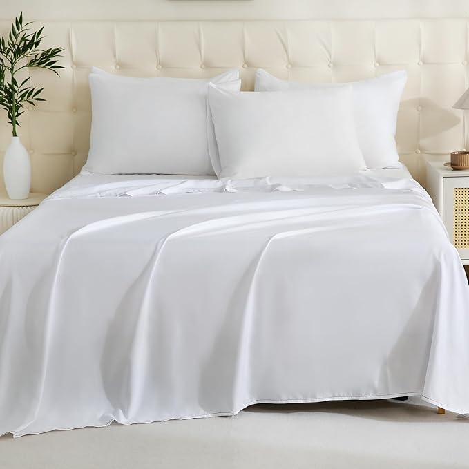 ZPECC White Bulk Flat Sheets Only Full Size 12 Pack, Easy Sort Top Bed Sheet by - Image 7