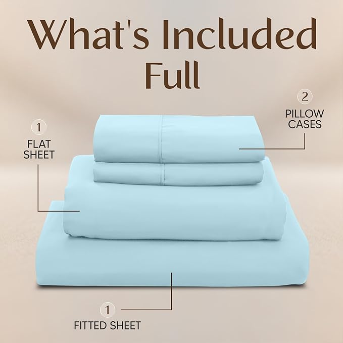 Utopia Bedding Full Size Sheet Set – 4 Piece Bed Sheets, Soft and Breathable - Image 3