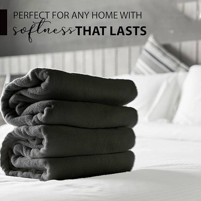 KAHAF COLLECTION 100% Cotton Bath Towels, 24x48 Pack of 6 Towels, Quick Dry - Image 2