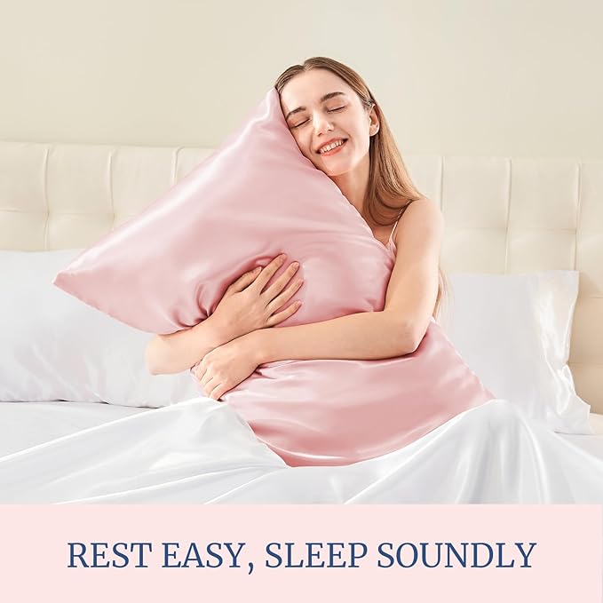 BEDELITE Satin Pillowcase with Zipper, Super Soft and Cooling Similar to Silk - Image 2