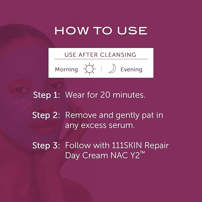 111SKIN Rose Gold Brightening Facial Treatment Mask | Fragrance Free | The - Image 5