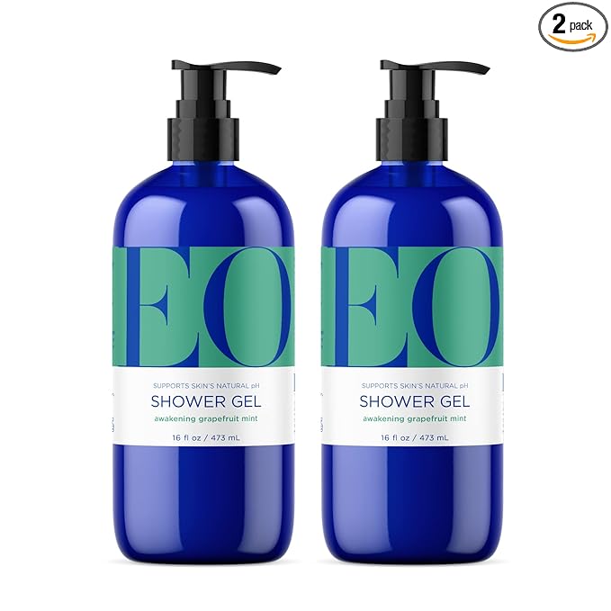 EO Shower Gel Body Wash, 16 Ounce, Grapefruit and Mint, Organic Plant-Based by EOProducts