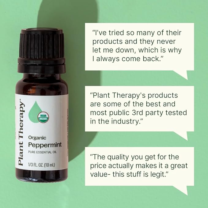 Plant Therapy Organic Peppermint Essential Oil 30 mL, 100% Pure, USDA Certified - Image 4