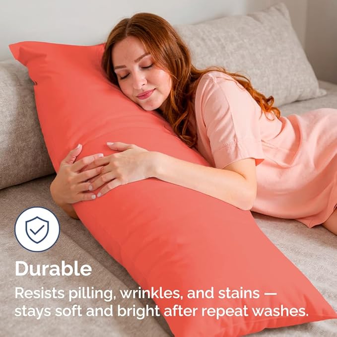 Body Pillowcases Set of 4-20x54 Long Body Pillow Case - Image 4