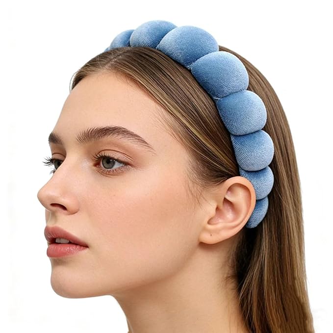 Headbands Women Hair Head Bands, Padded Fabric Hair Bands Wide Velvet Non Slip - Image 6