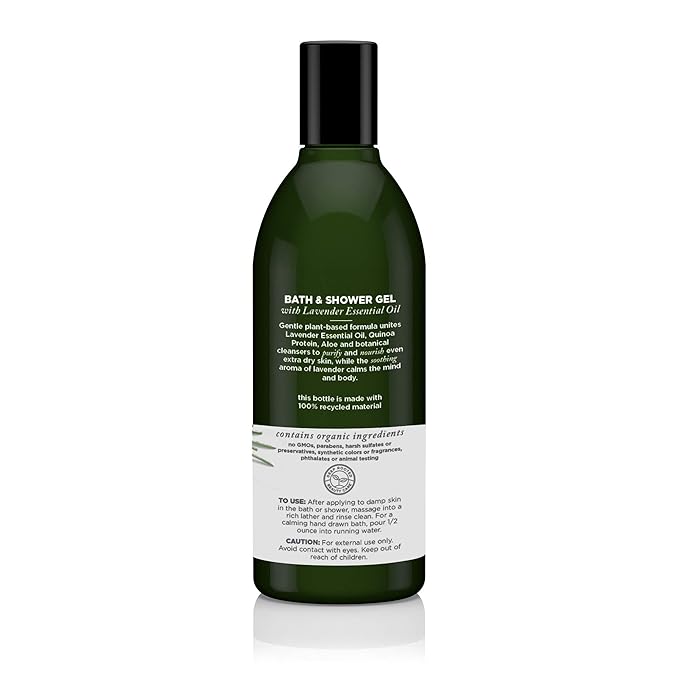Avalon Organics Bath & Shower Gel, Nourishing Lavender, 12 Oz - Image 3