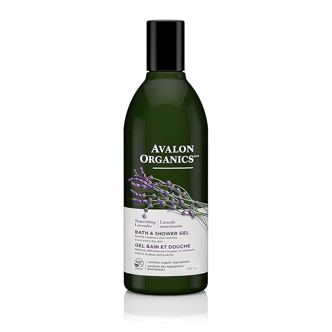 Avalon Organics Bath & Shower Gel, Nourishing Lavender, 12 Oz by Avalon