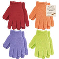 4 Pairs Exfoliating Gloves for Shower, Shower Gloves, Body Scrubber, Korean by FUNDREM