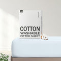 FreshCulture Pure Cotton Fitted Sheets Twin Size, 300 Thread Count Percale by FreshCulture