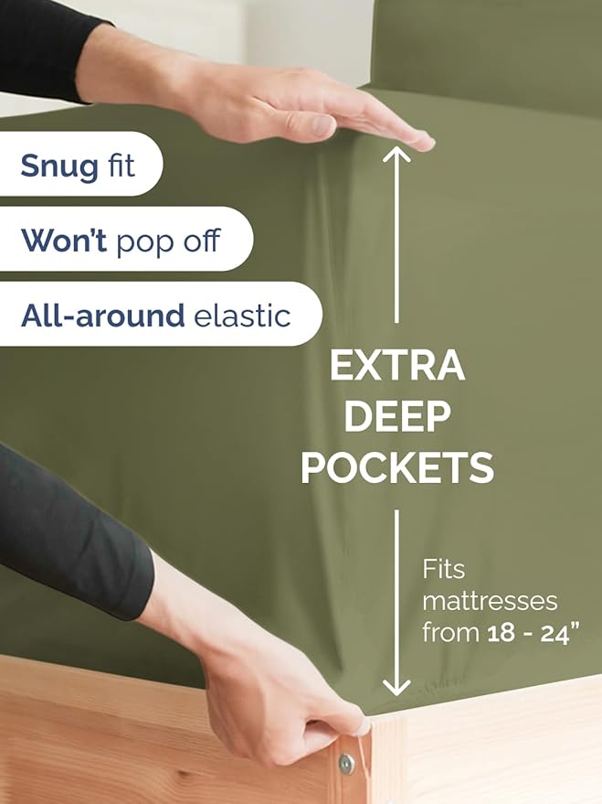 Extra Deep Full Fitted Sheet - Image 2