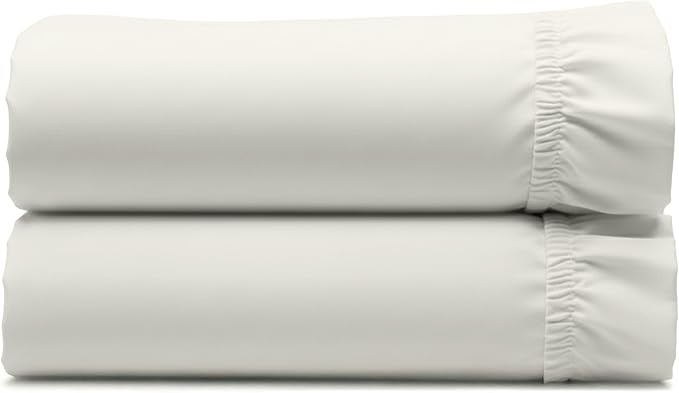 2 Twin XL Fitted Sheets, 400 Thread Count 100% Cotton Sateen Fitted Sheets by CaliforniaDesignDen