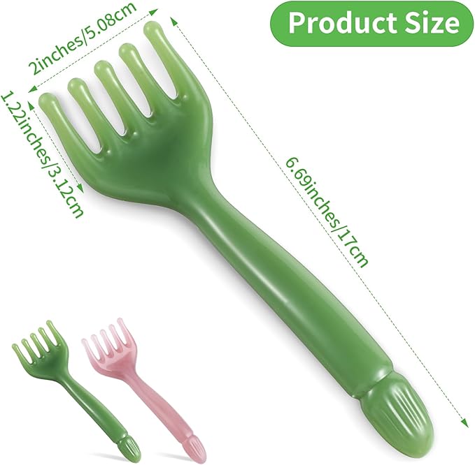 WY LIGHTING LEVEL 2Pcs Head Massager Manual Hair Scalp Massager Gua Sha Five - Image 2