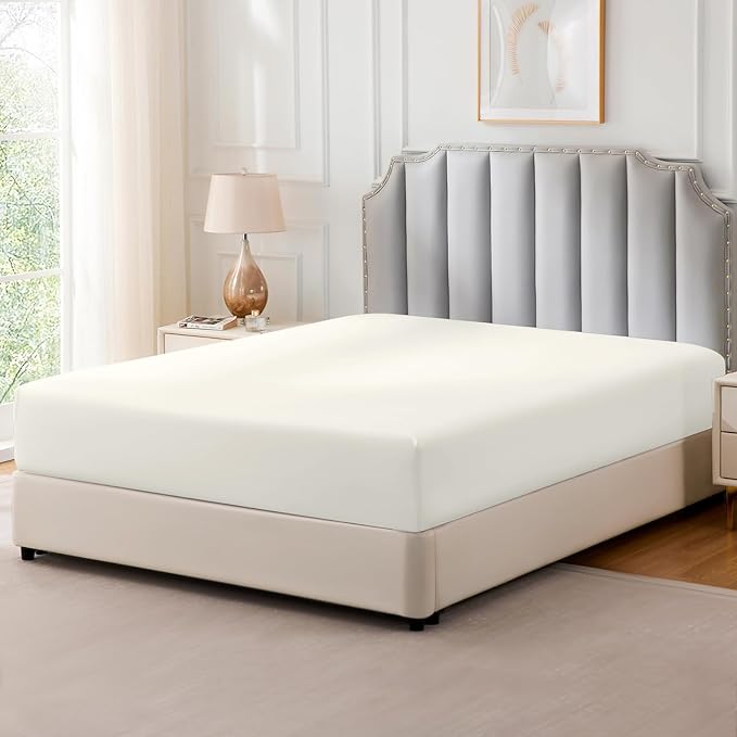FreshCulture Pure Cotton Fitted Sheets King Size, 300 Thread Count Percale - Image 8