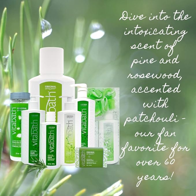 Vitabath Original Spring Green Moisturizing Bath & Shower Gel Wash Intoxicating - Image 5