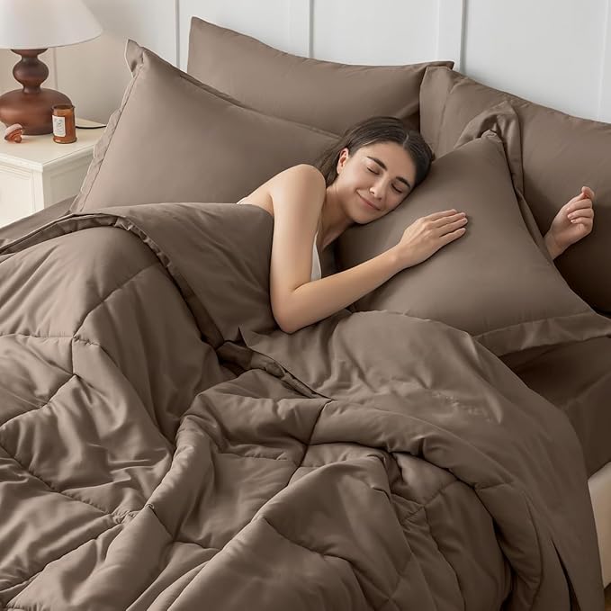 JOLLYVOGUE Full Comforter Set, Ultra-Soft Bed in a Bag Full Size 7 Pieces - Image 6