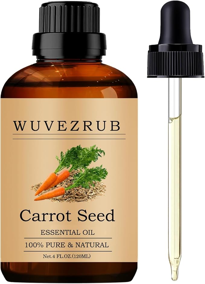 Carrot Seed Essential Oils, 120ML 100% Pure and Natural Essential Oil by WUVEZRUB