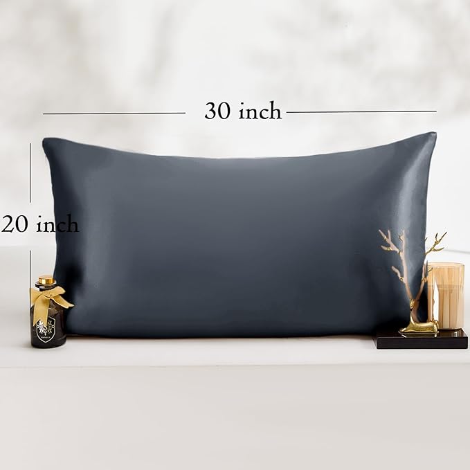 Queen Satin Pillowcase for Hair 2pc, Similar to Silk Pillow Cases, Easier Care - Image 6