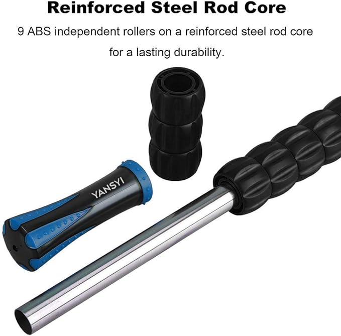 YANSYI Professional 9-Roller Deep Tissue Massage Stick - Image 5