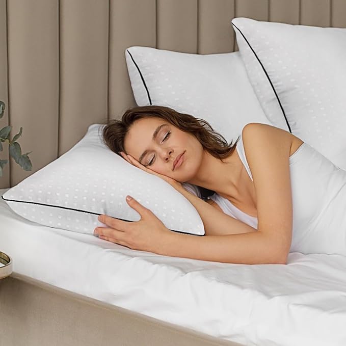 Queen Size Bed Pillows for Sleeping 4 Pack, Luxury Hotel Pillows, Comfortable - Image 3