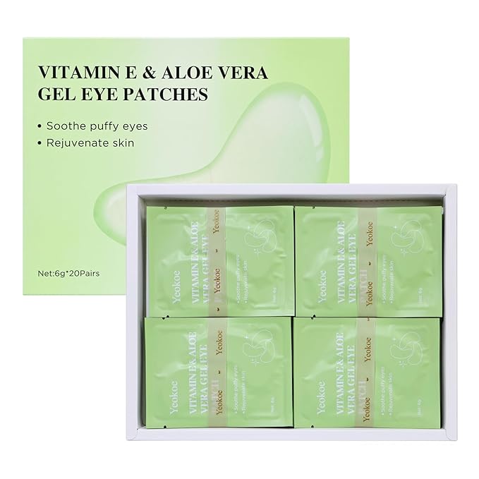 Yeokoe Under Eye Patches for Dark Circles, Puffy Eyes, 20 Pairs Face Masks - Image 6