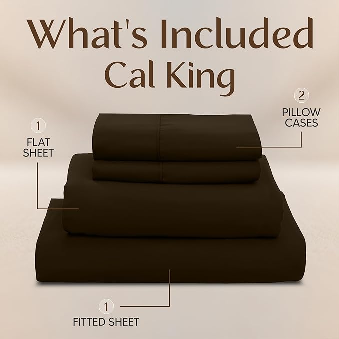 Utopia Bedding California King Size Sheet Set – 4 Piece Bed Sheets, Soft and - Image 3