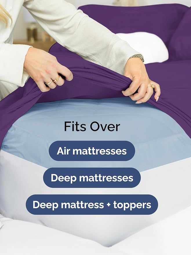 Extra Deep Split King Fitted Sheet - Image 6