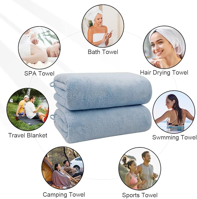 Orighty 2-Pack Microfiber Bath Towels - Image 7