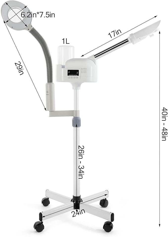 Artist hand Facial Steamer Professional 2 in 1 Hot Face Steamer - Image 9