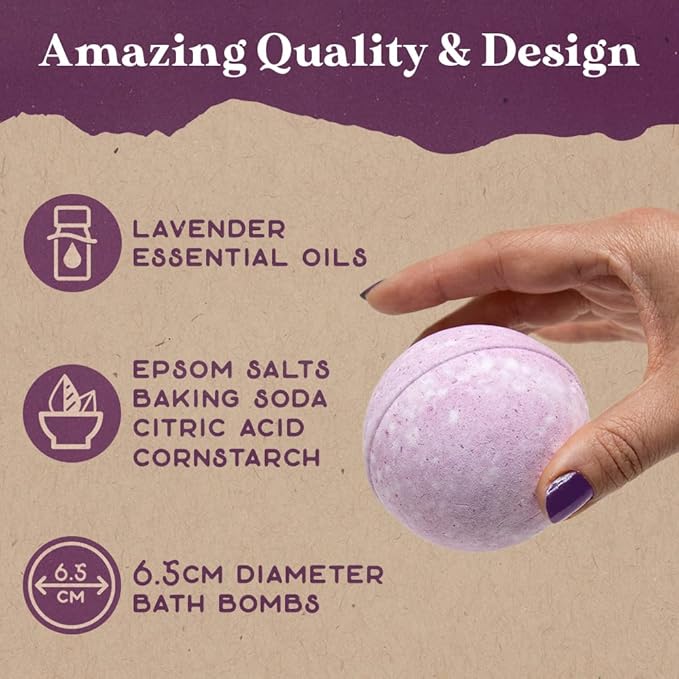Purple Canyon Lavender Bath Bombs - Image 3