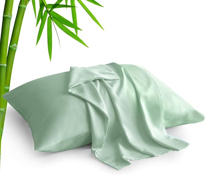 BEDELITE Standard Pillow Cases Set of 2, Rayon Derived from Bamboo, Cooling by BEDELITE
