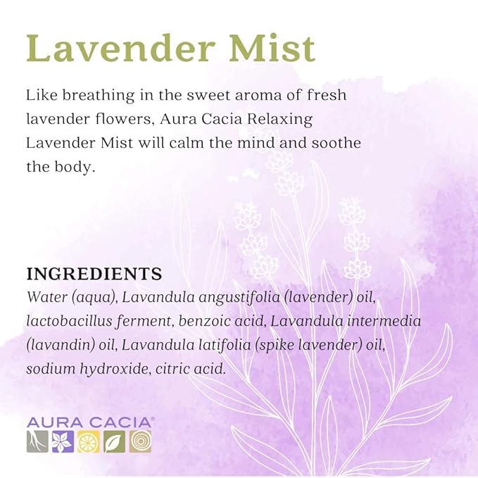 Aura Cacia Relaxing Lavender Aromatherapy Mist, Lavender Pure Essential Oils - Image 8