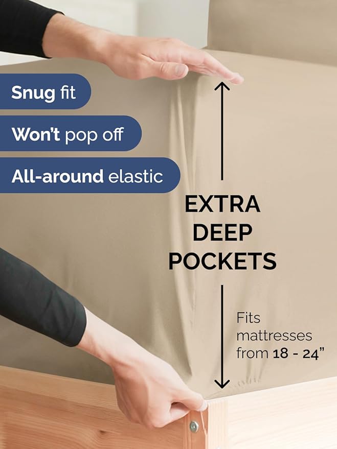 Extra Deep Split King Fitted Sheet - Image 2