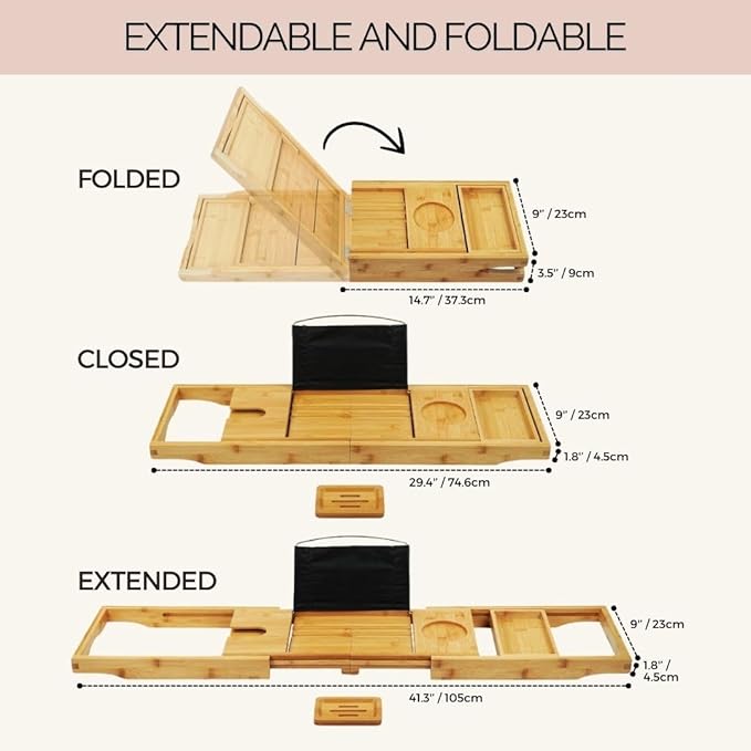 Bath Pillow and Bathtub Tray Set - Image 5