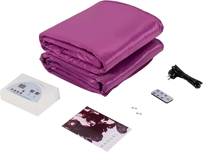Sauna Blanket, 110V 650W Far Infrared Sauna Blanket Sauna Bag Body Shaper - Image 6