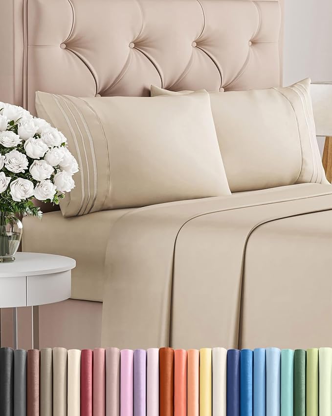 King Size 4 Piece Sheet Set by CGKUnlimited