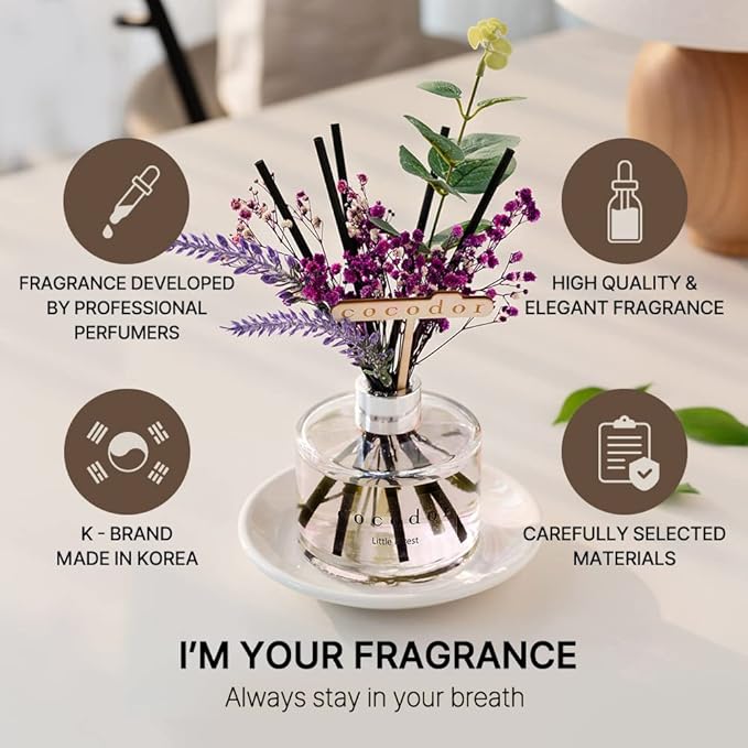COCODOR Lavender Reed Diffuser/Black Cherry / 6.7oz / 1 Pack/Home Decor & - Image 2