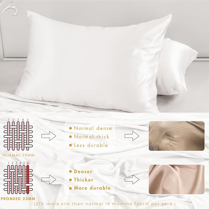 PROMEED 23 Momme Silk Pillowcase 2 Pack Toddler/Travel Size - Image 5