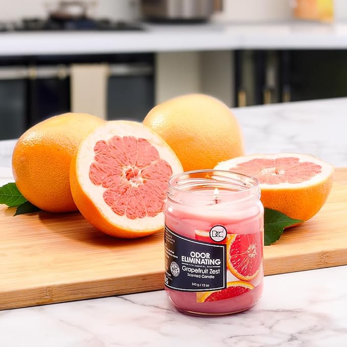 Grapefruit Zest Odor Eliminating Highly Fragranced Candle - Image 7
