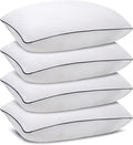 Standard Size Bed Pillows for Sleeping 4 Pack, Luxury Hotel Pillows, by Higoom