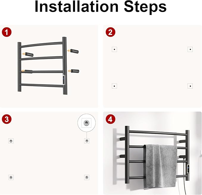 Electric Towel Warmer with Built-in Timer - Image 8