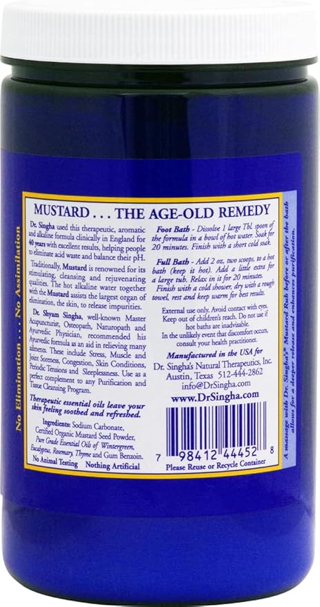Dr. Singha’s Mustard Bath – Therapeutic Bath Salts - Image 5