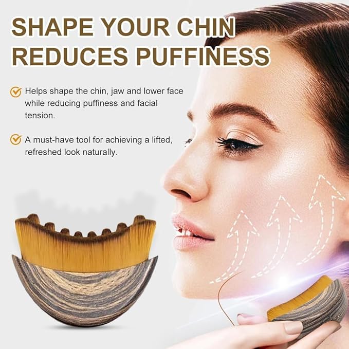 New Lymphatic Contour Face Brush, Manual Lymphatic Drainage Massager, - Image 3
