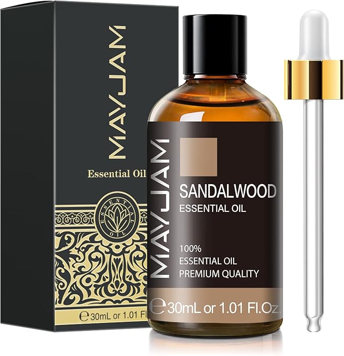 Sandalwood Essential Oil 1.01FL.OZ, MAYJAM Premium Aromatherapy Sandalwood Oil - Image 2