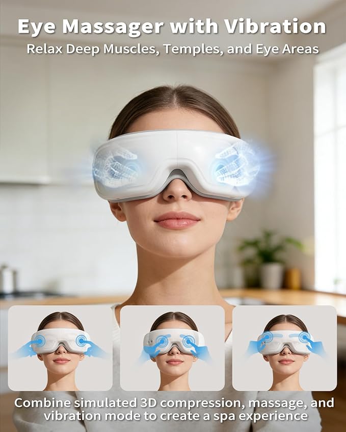 Pinailon Eye Massager, Rechargeable Heated Sleep Mask - Image 6