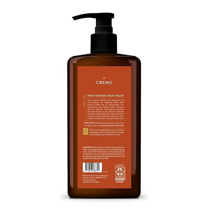 Cremo Rich-Lathering Golden Amber Body Wash - Image 3